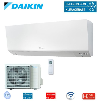 Daikin Set Wandgerät Perfera Cold Region 3,0 kW - FTXTM30R + RXTM30R | Hyper Heating 30 - 35 m² | R32