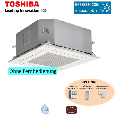 Toshiba RAS-M10U2MUVG-E Deckenkassette Euroraster (Nur Multi Split)2,7 kW