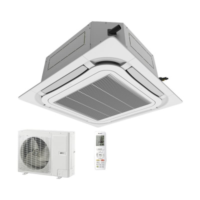 GREE Set 4-Wege-Deckenkassette 5,0 kW - GUD50T1 + Panel - TF05 + GUD50W1/NhA-S  R32 Klimaanlage
