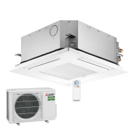 Mitsubishi Electric Set 4-Wege-Deckenkassette 3,5 kW -...