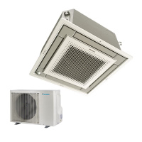 Daikin Set Deckenkassette Euroraster silber 2,5 kW -...