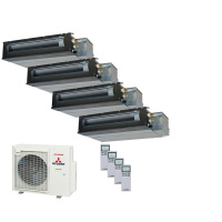 Mitsubishi Heavy Set 4 x Kanalgeräte 2,5/3,5 kW 3 x...