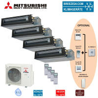 Mitsubishi Heavy Set 4 x Kanalgeräte 2,5/3,5 kW -...