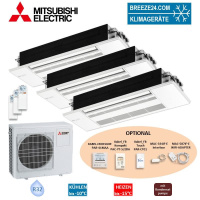 Mitsubishi Electric 1-Wege-Deckenkassette Set 2,5/5,0 kW...