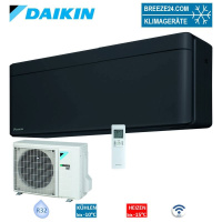 Daikin Set Wandgerät Stylish WiFi schwarz 2,5 kW -...