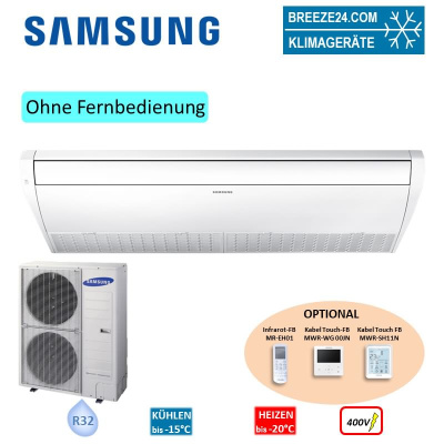 Samsung Set Deckenunterbaugerät 10,0 kW - AC 100 RNCDKG + AC 100 RXADNG Raumgröße 100 m² 400V/BAC