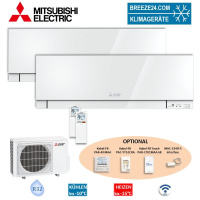 Mitsubishi Electric Set 2 Wandgeräte Premium WiFi...