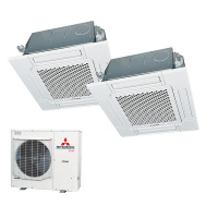 Mitsubishi Heavy Set 2 x FDTC60VH 4-Wege-Deckenkassette...