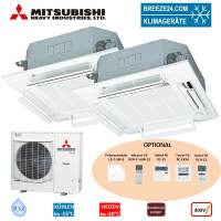 Mitsubishi Heavy Set 2 x FDT50VH 4-Wege-Deckenkassette...