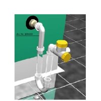 Sondersiphon druckseitig mit...
