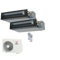 Mitsubishi Heavy Set 2 x Kanalgeräte 2,5/5,0 kW -...