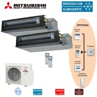 Mitsubishi Heavy Set 2 x Kanalgeräte 2,5/6,0 kW -...