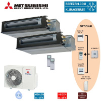Mitsubishi Heavy Set 2 x Kanalgeräte 3,5/5,0 kW -...