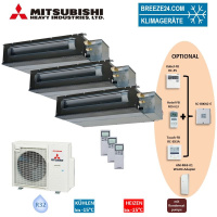 Mitsubishi Heavy Set 3 x Kanalgeräte 3,5/5,0kW 2 x...