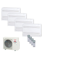 Mitsubishi Heavy Set 4 Truhengeräte 2,5kW 4 x...