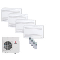 Mitsubishi Heavy Set 4 Truhengeräte 2,5/5,0kW 3 x...