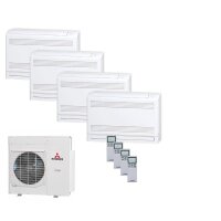 Mitsubishi Heavy Set 4 Truhengeräte 2,5/3,5/5kW 2 x...