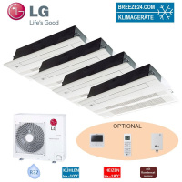 LG Set 4 x1-Wege-Deckenkassette 1 x MT09R NU1 2,6 KW + 3...