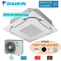 Daikin Set 4-Wege-Deckenkassette 6,8 kW - FCAHG71H-1 +...