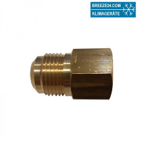 Aufschraubnippel mit Dichtring 3/8" auf 1/4"...