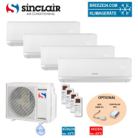 Sinclair Set 4 Wandgeräte RAY 2,7 kW 4 x SIH-09BIR +...