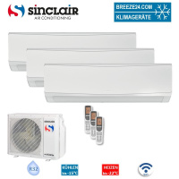 Sinclair Set 3 Wandgeräte KEYON 2,7 kW 3 x SIH-09BIK...