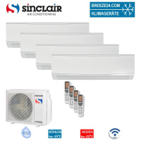 Sinclair Set 4 Wandgeräte KEYON WiFi 2,7/3,2 kW 3 x...