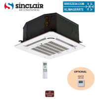 Sinclair SF-400C2M 4-Wege-Deckenkassette Kaltwasser...