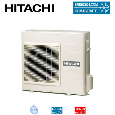 Hitachi RAM-33NP2E 3,3 kW Multi-Split Außengerät für 2 Inneneinheiten | R32