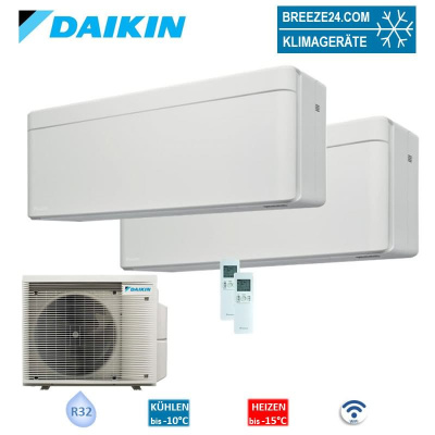 Daikin Set 2 Wandgeräte Stylish WiFi 1,5/5,0 kW - CTXA15CW + FTXA50CW + 2MXM50A2V1B(9/8) R32 Klimaanlage