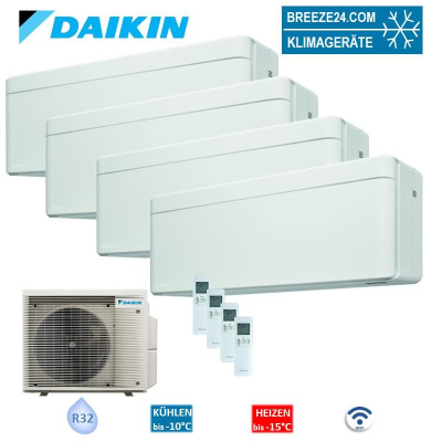 Daikin Set 4 Wandgeräte Stylish WiFi 1,5 kW - 4 x CTXA15CW + 4MXM68A8 R32 Klimaanlage