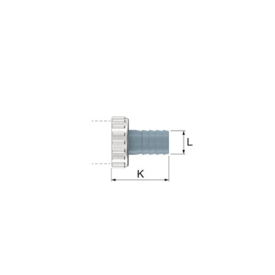 Flamco KFE-Kugelhahn 1/2" - Matt-Vernickelt mit Schlauchverschraubung | F10638