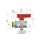 Flamco KFE-Kugelhahn 1/2" - Matt-Vernickelt mit Schlauchverschraubung | F10638