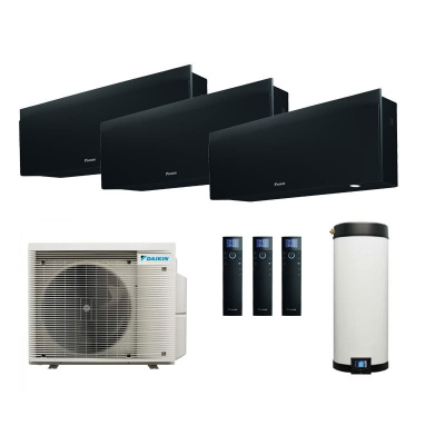 Daikin 4MWXM52A9 Multi+ Set 3 x Emura Wandgeräte WiFi FTXJ20AB  + Warmwassertank 120L EKHWET120BV3