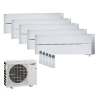 Mitsubishi Electric Set 5 Wandgeräte Diamond WiFi 3...