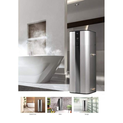 LG Brauchwasser-Wärmepumpe THERMA V WH27S.F5 mit 270 Liter Wassertank mit Edelstahl-Gehäuse