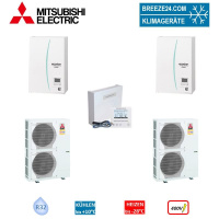 Mitsubishi Electric Wärmepumpen Kaskaden Set MZ...