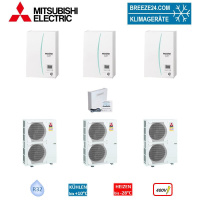 Mitsubishi Electric Wärmepumpen Kaskaden Set MZ...