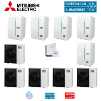 Mitsubishi Electric Wärmepumpen Kaskaden Set MP 5.60...