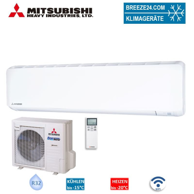 Mitsubishi Heavy Set SRK71ZR-WF + FDC71VNX-W WiFi Wandgerät 7,1 kW WiFi | Raumgröße 70 - 75 m² | R32