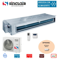 Sinclair Set ASD-42BI2 + ASGE-42BI2-3 Kanalgerät...