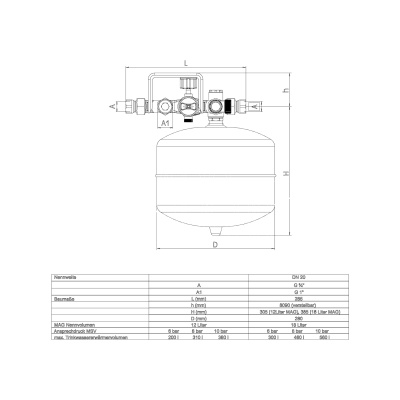 SYR Sicherheitscenter 4807 DN 20 mindestens 18 Liter MAG SCS2018