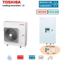Toshiba Wärmepumpen Set ESTIA HWT-801HW-E +...