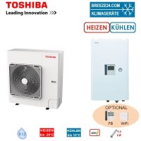 Toshiba Wärmepumpen Set ESTIA HWT-801HW-E +...