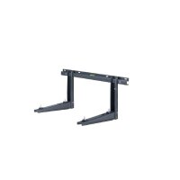 Wandkonsole in schwarz Länge 465 mm | bis 140 kg...