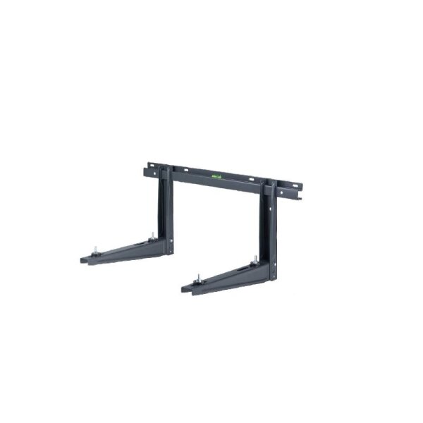 Wandkonsole in schwarz Länge 550 mm | bis 140 kg für Klimaanlagen und Wärmepumpen Außengeräte WK10