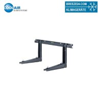 Wandkonsole in schwarz Länge 550 mm | bis 140 kg...