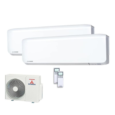 Mitsubishi Heavy Set 2 Wandgeräte SRK20ZS-WF + SRK35ZS-WF + SCM50ZS-W  2,0/3,5 kW  WiFi R32