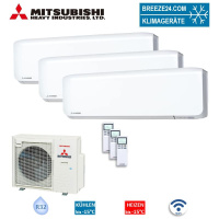 Mitsubishi Heavy Set 3 Wandgeräte SRK25ZS-WF + 2 x...