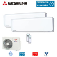 Mitsubishi Heavy Set 2 Wandgeräte SRK25ZS-WF +...